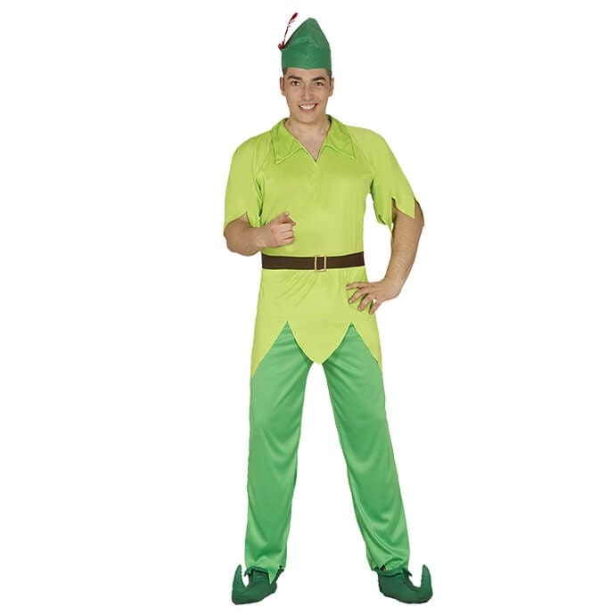 Man in green peter pan costume