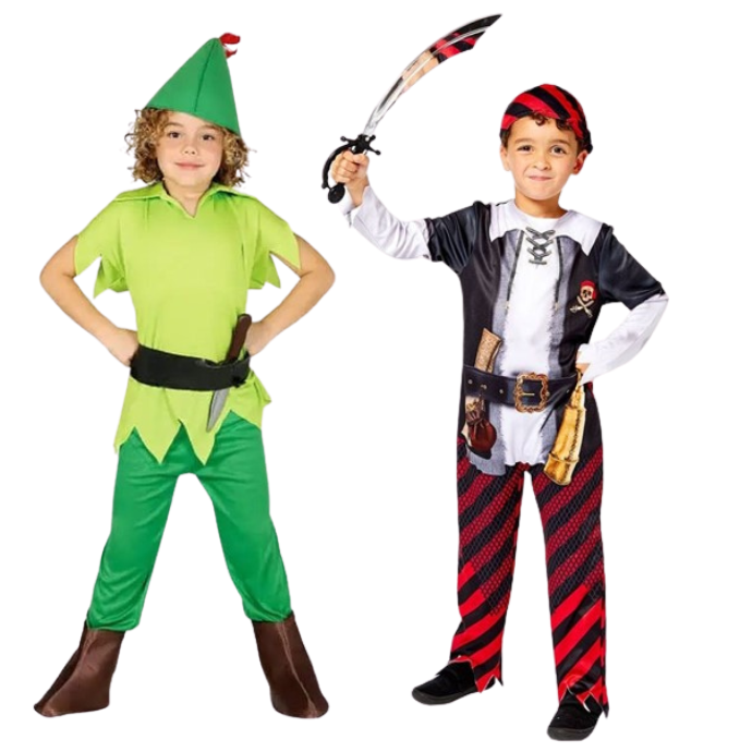 peter pan and captain hook fancy dress