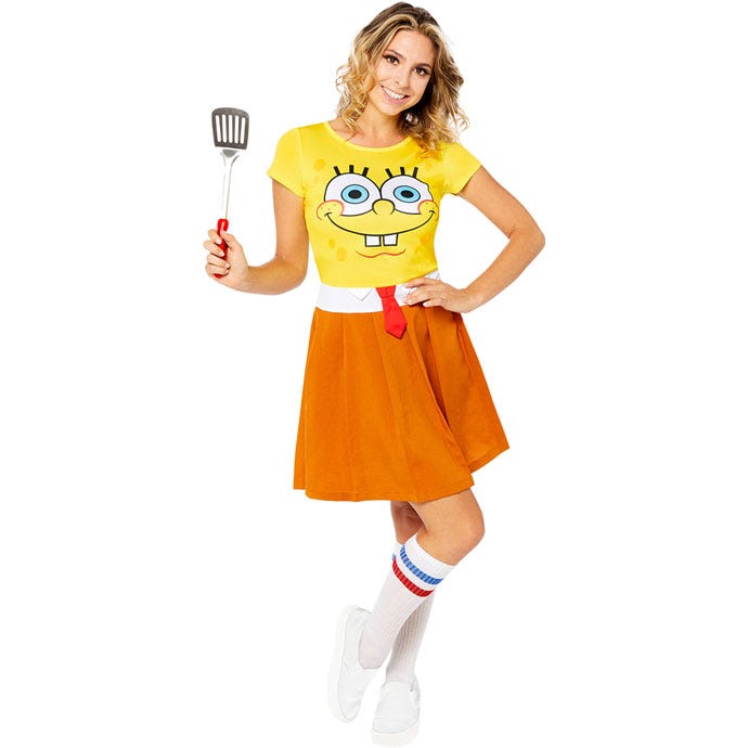 womens spongebob squarepants fancy dress costume